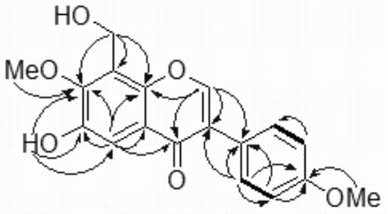 Isoflavone compound with anti-virus activity as well as preparation method and application thereof