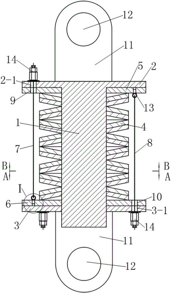 Disc spring damper with early stiffness adjusting function