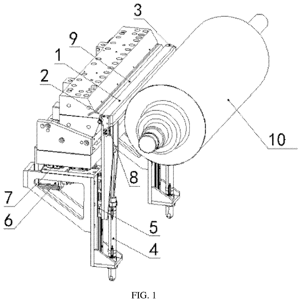 On-line automatic cleaning apparatus of slit extrusion type coating die for lithium battery and cleaning method thereof