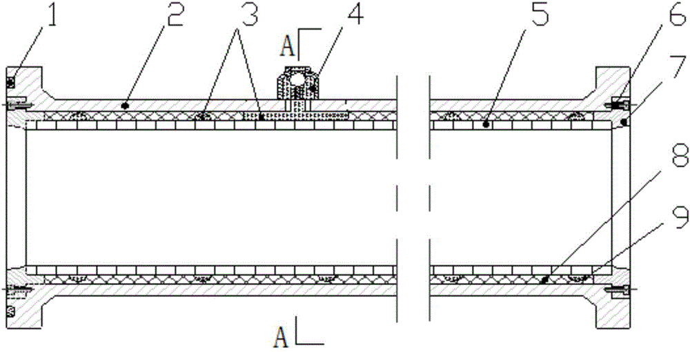 Elastic-inner-wall anti-plugging concrete high-pressure delivery pump pipe and application method thereof