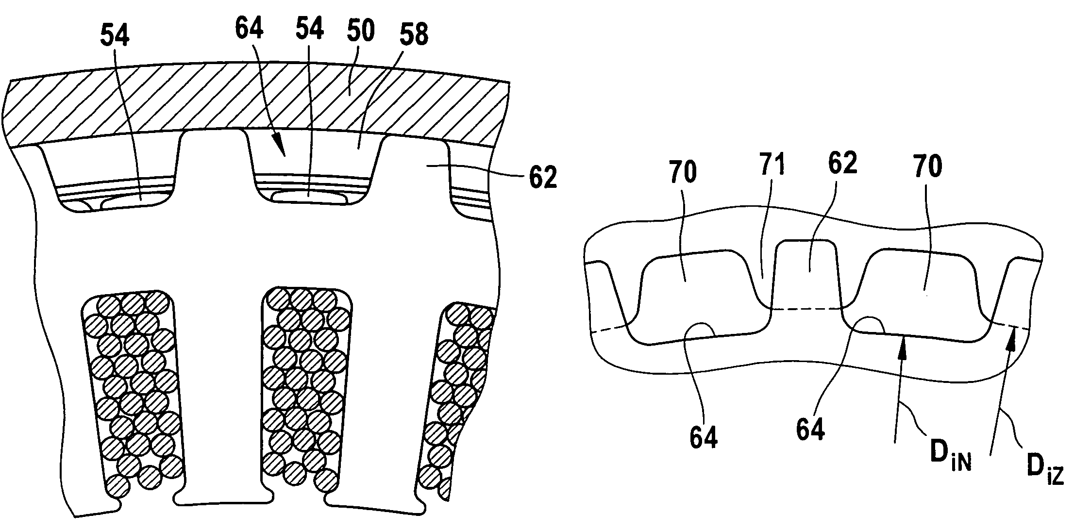 Electric machine with stator cooling teeth