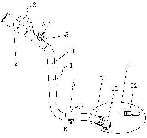 Oil filling pipe with double-side zinc-plating structure and processing method thereof