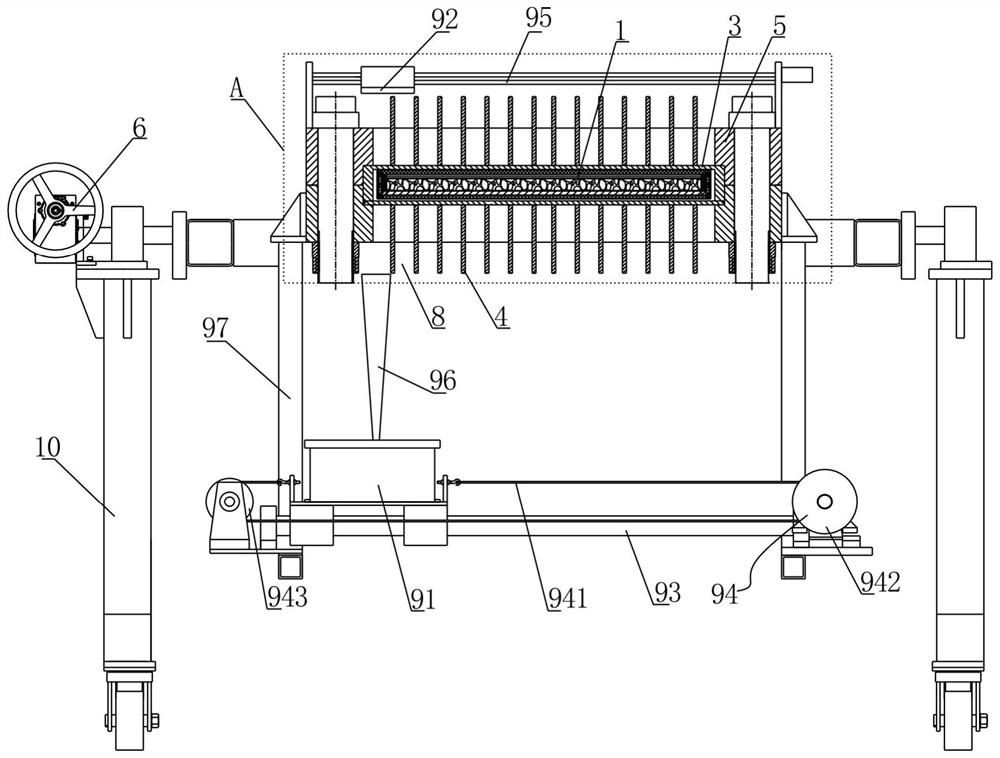 High-temperature high-pressure large-scale oil-water displacement dynamic X-ray scanning experimental device