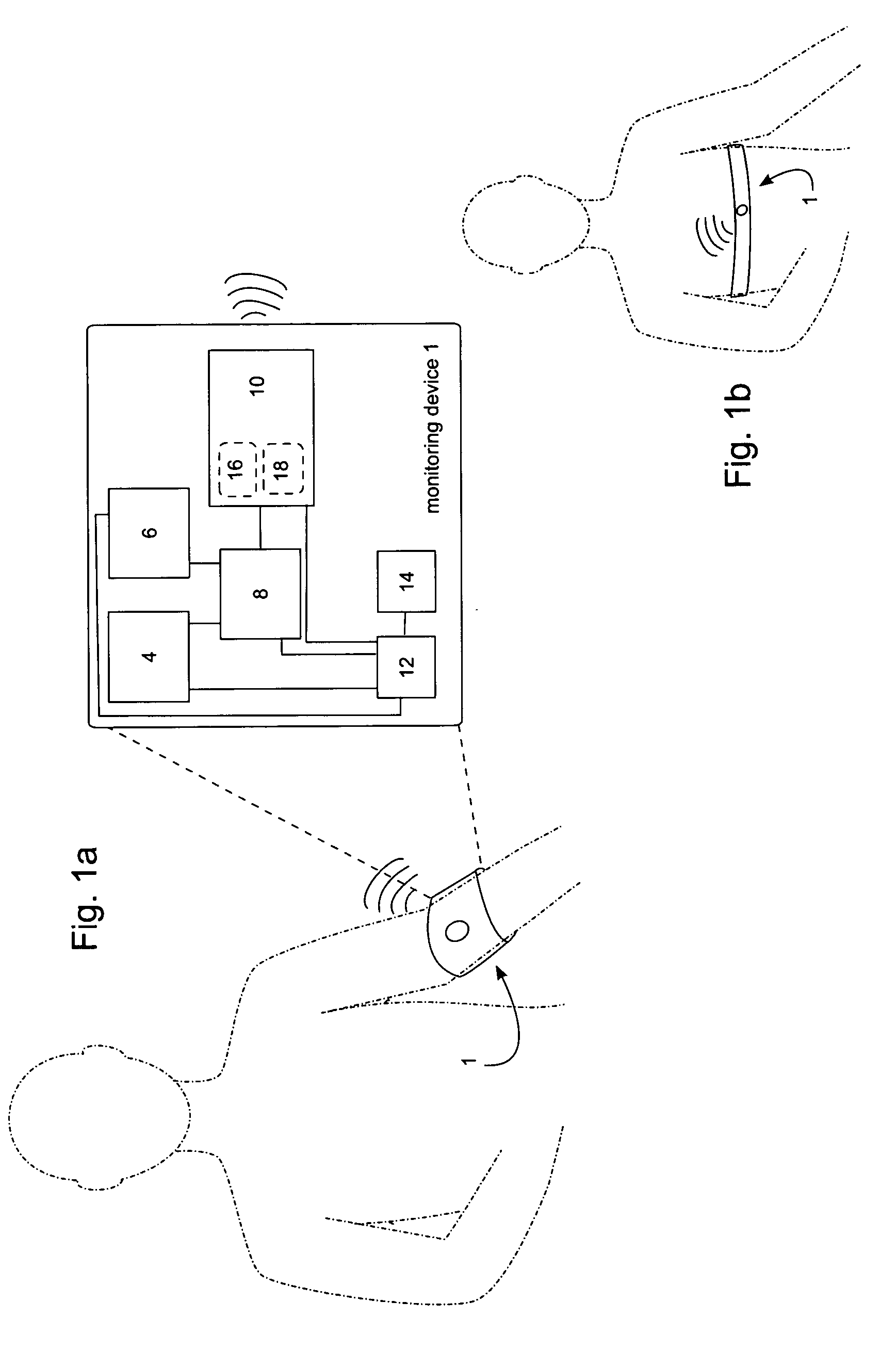 Portable pulse monitoring device and method of its operation