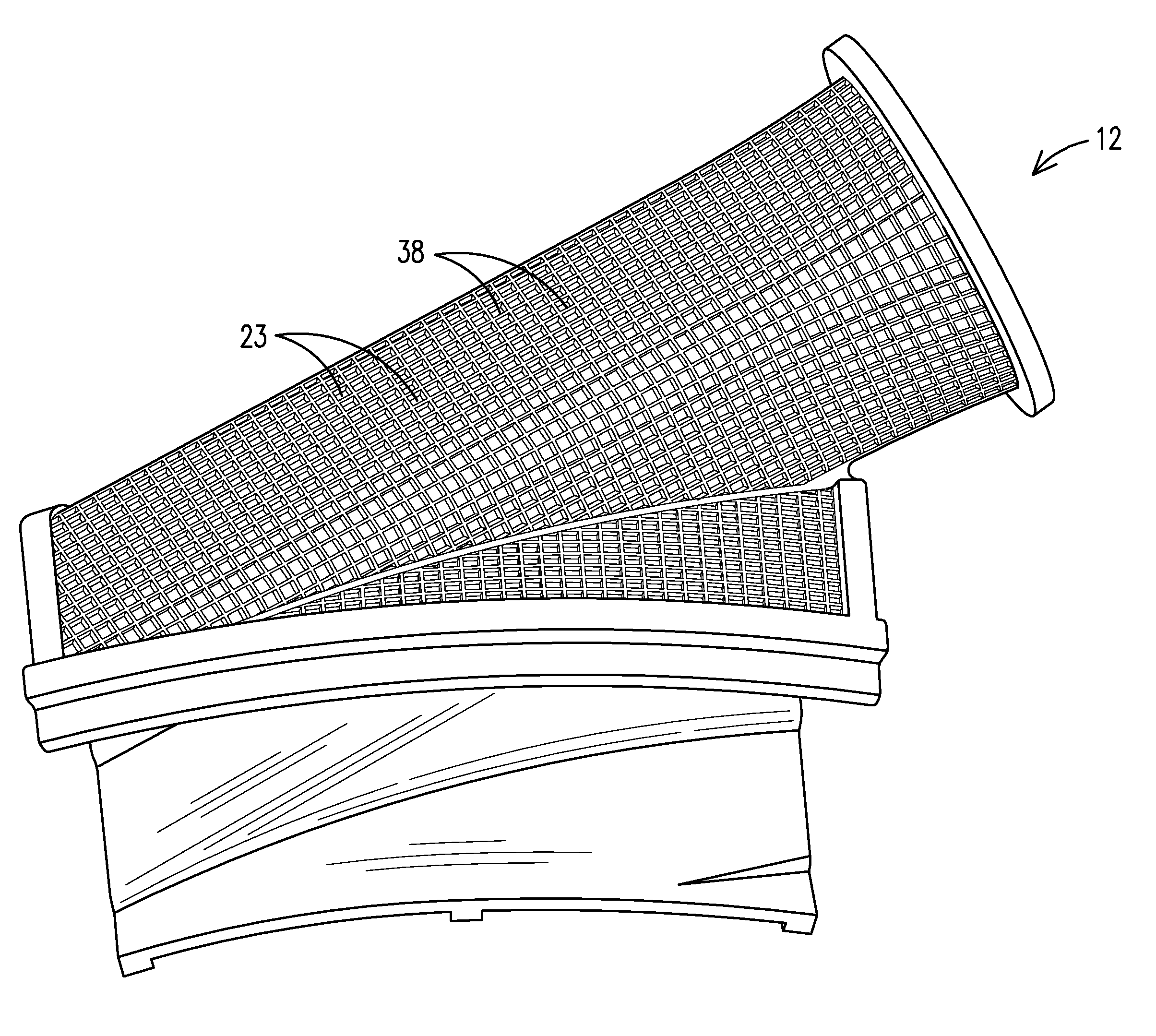 Method of fabricating a nearwall nozzle impingement cooled component for an internal combustion engine