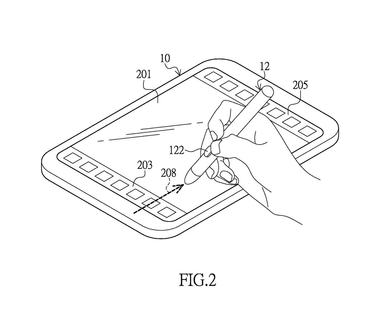 Touch-sensitive panel apparatus, control circuit and method for scanning touch event