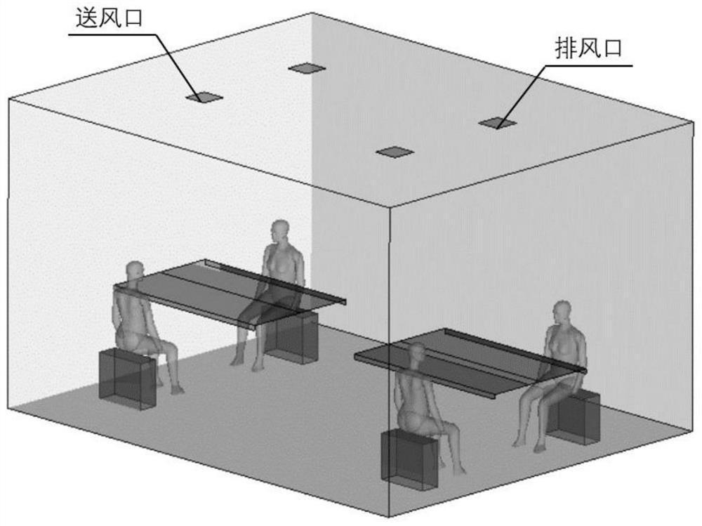 Office partition environment building method and system capable of preventing cross contamination