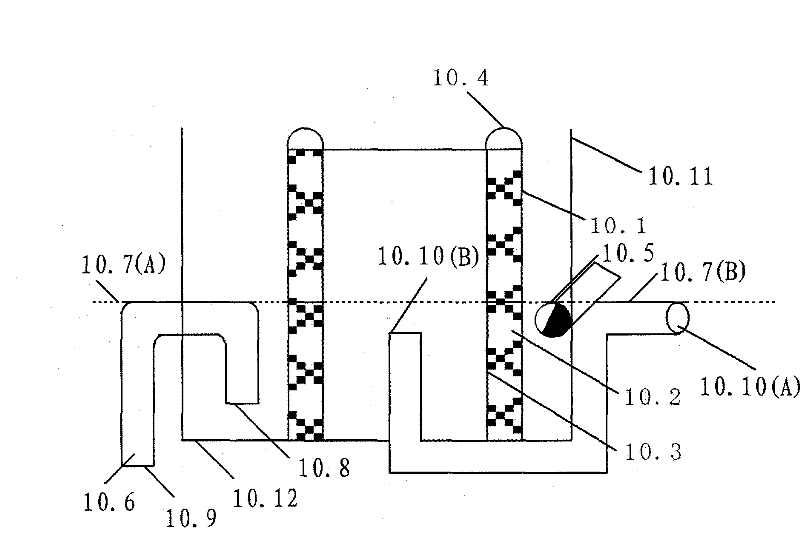 Simple disinfection method for medicinal wastewater of hygiene hospital