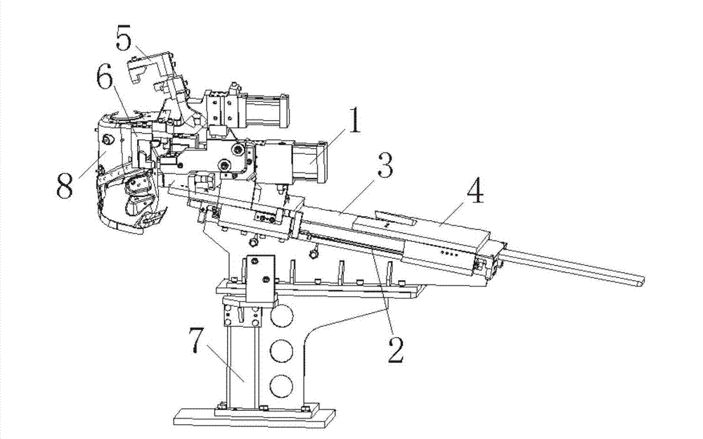 Inclinedly-pushing part arranging mechanism and part arranging method thereof