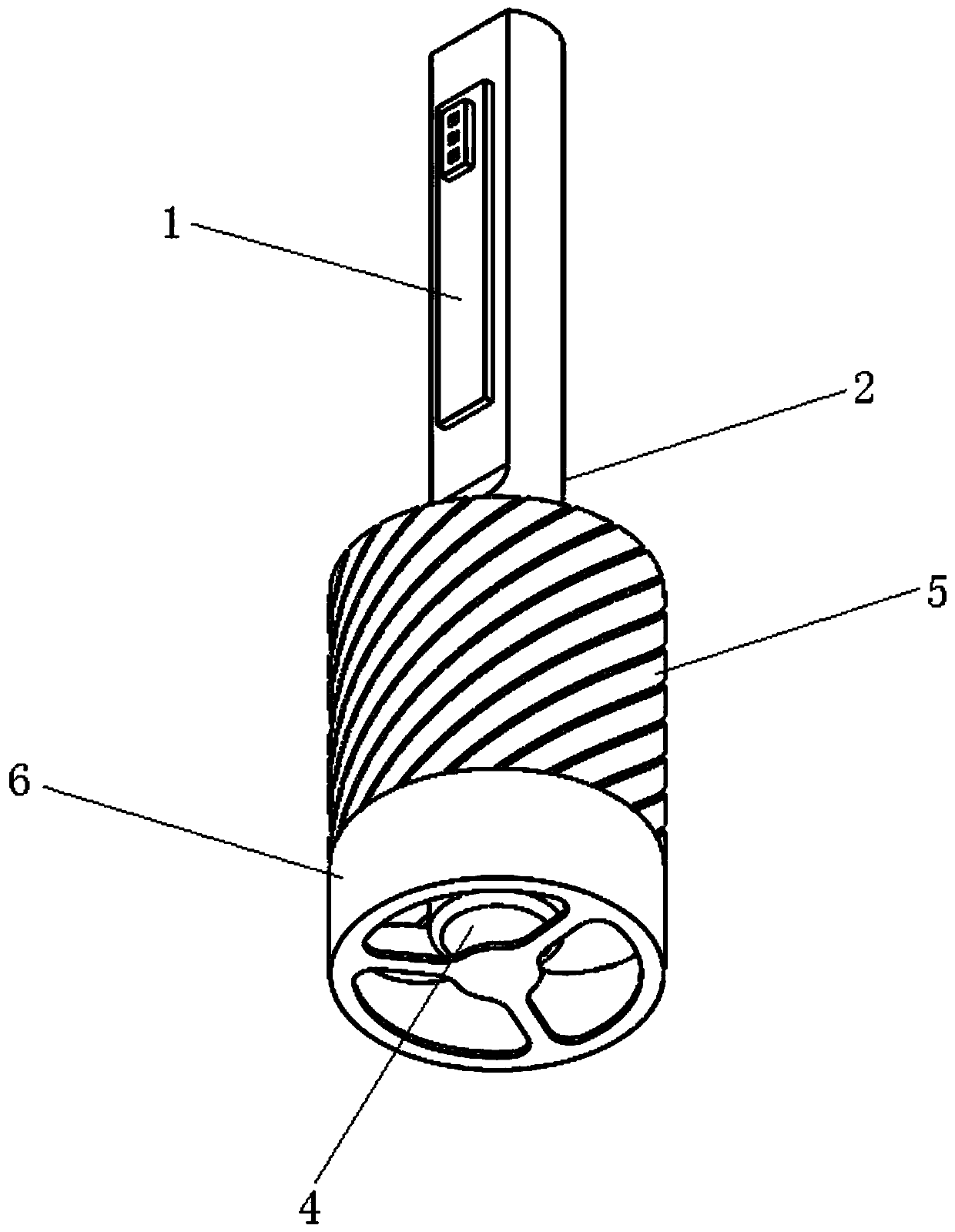 Heat pipe heat dissipation system for automobile LED lamp