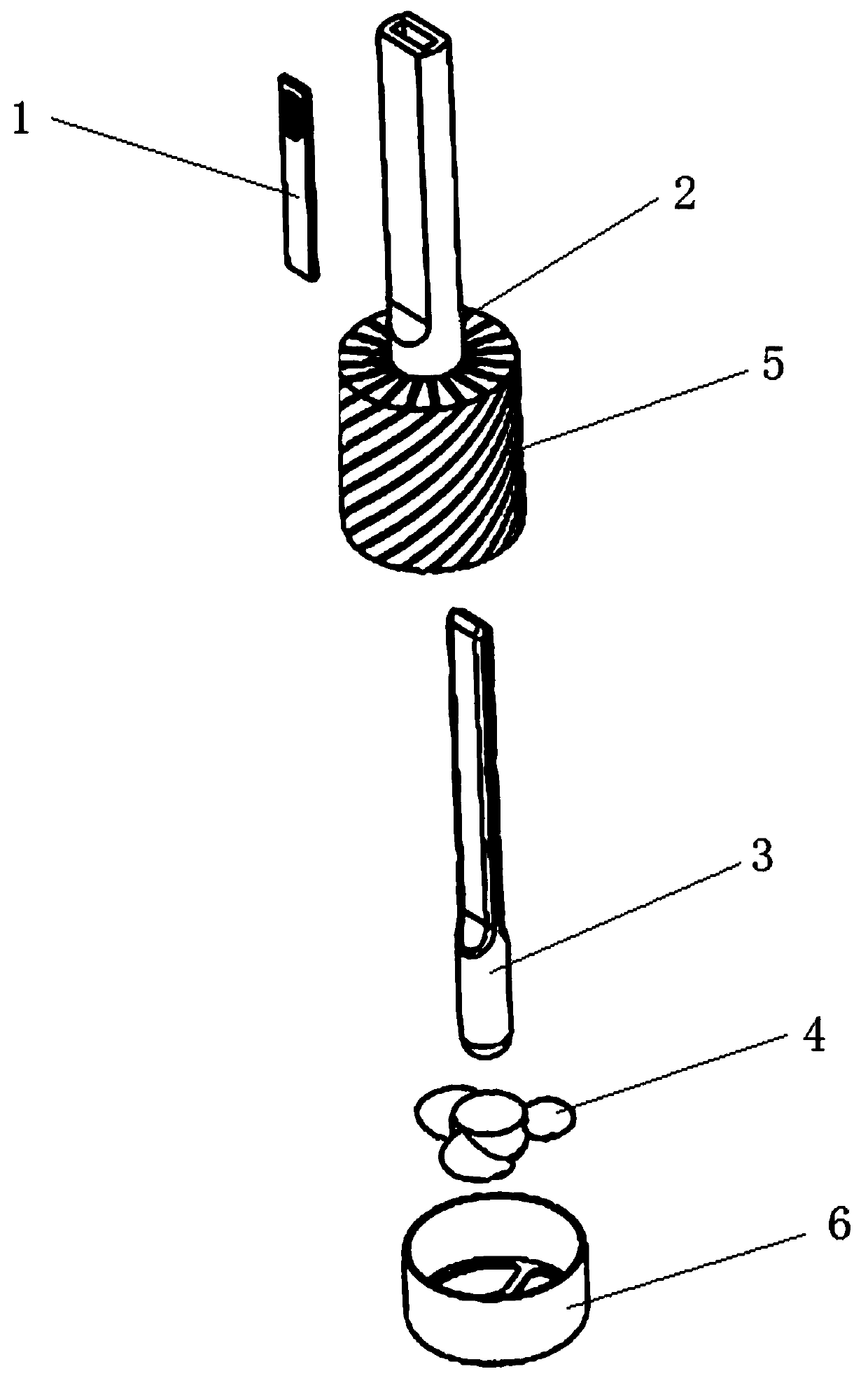 Heat pipe heat dissipation system for automobile LED lamp