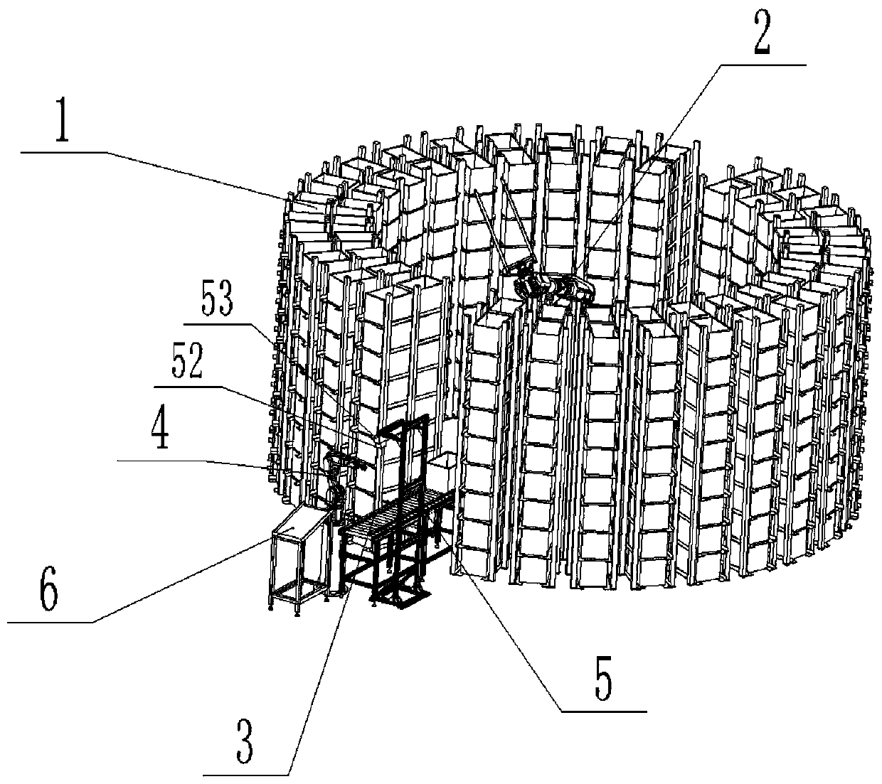 Intelligent robot logistics storage system