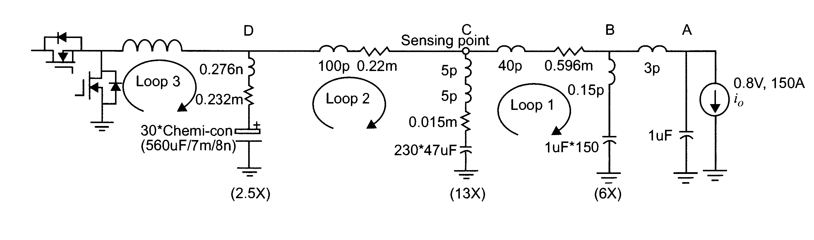 Hybrid filter for high slew rate output current application