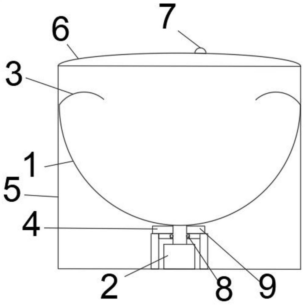 Tea frying device