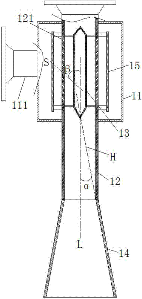 Cracking furnace for acetylene production by partial oxidation of natural gas