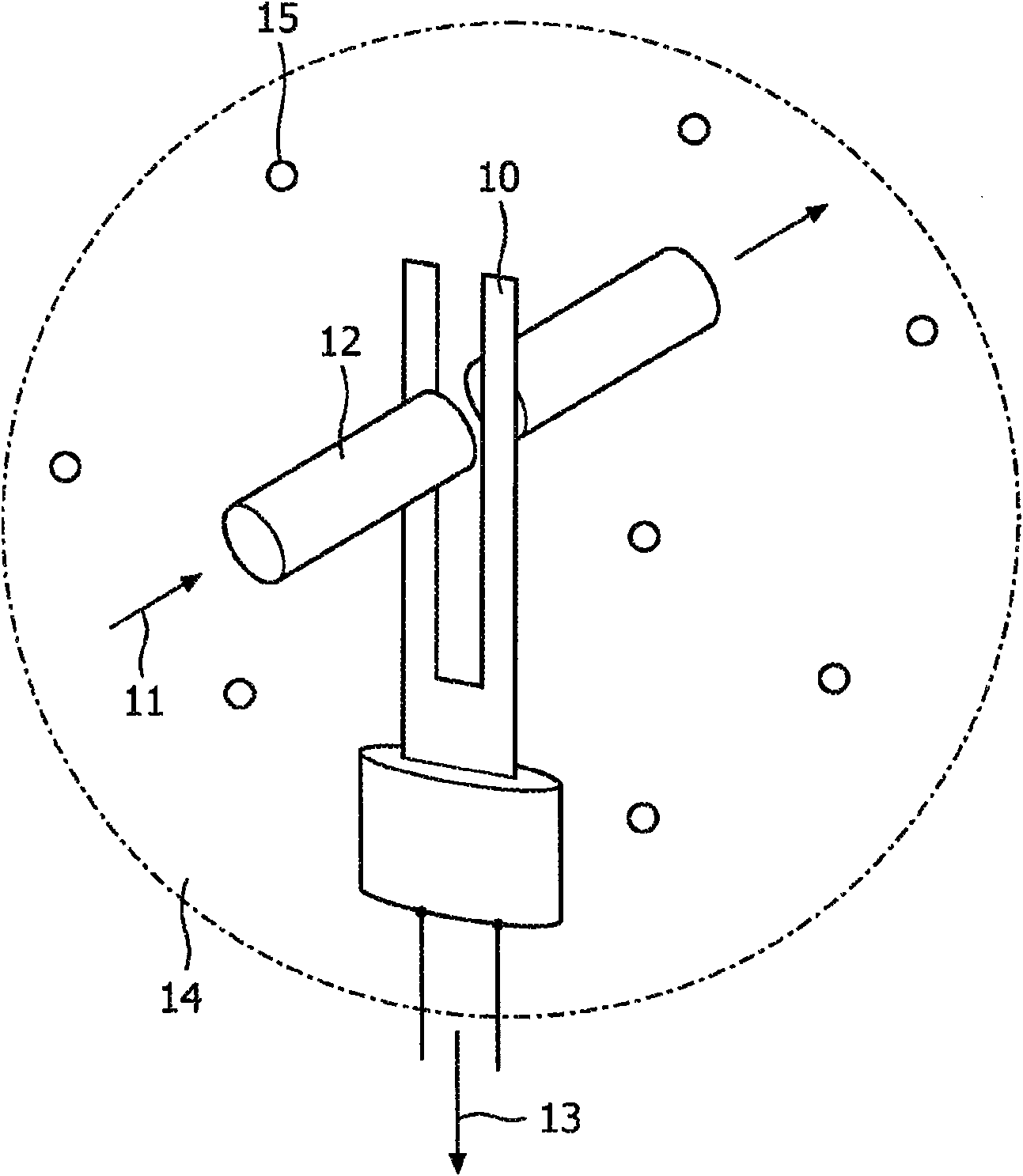 Photo acoustic sample detector with background compensation