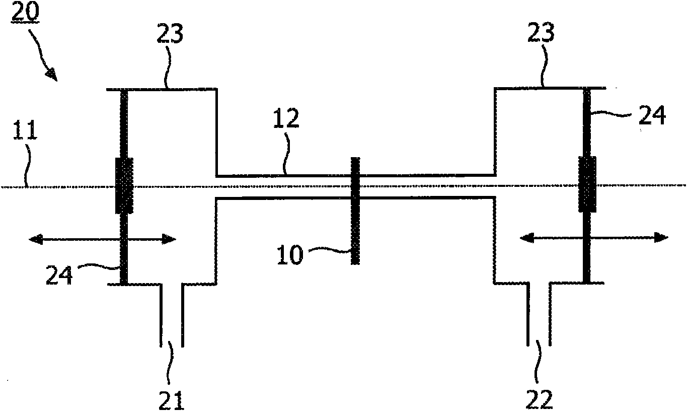 Photo acoustic sample detector with background compensation