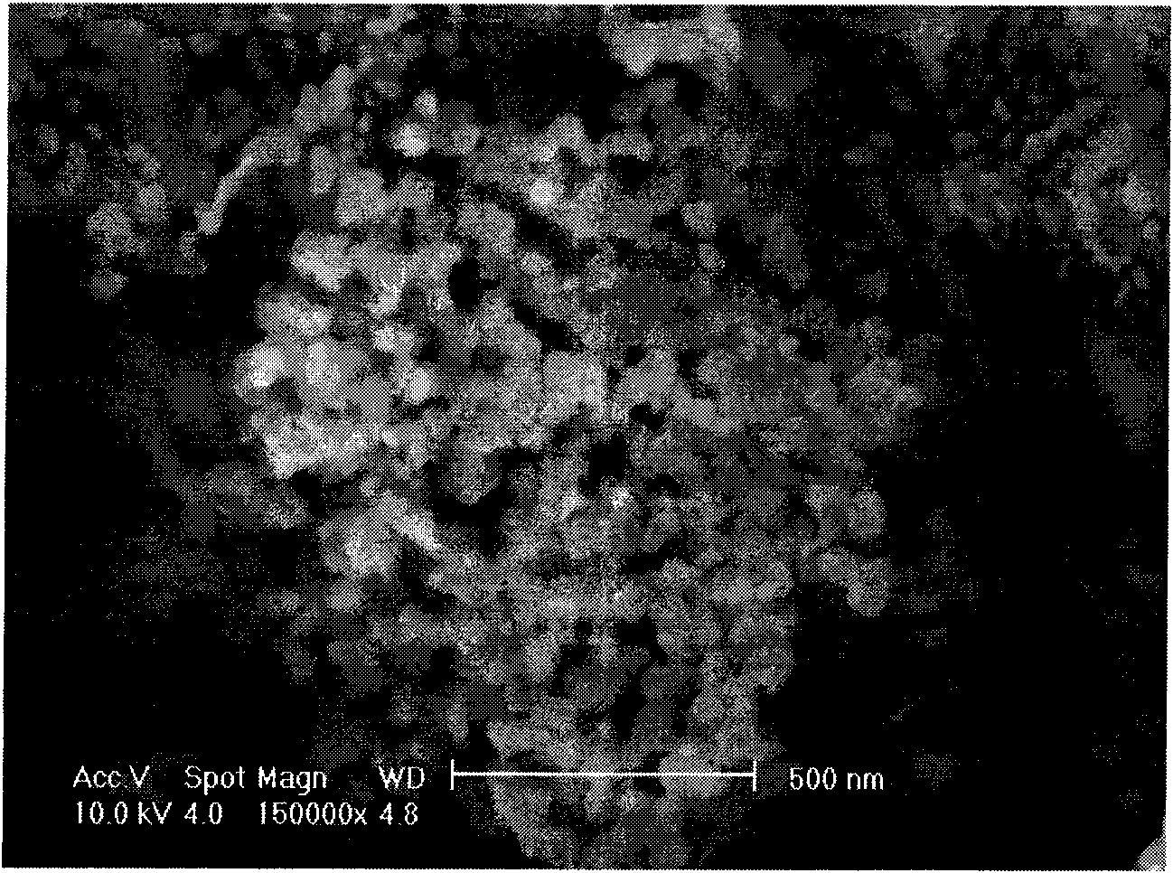 Method for preparing nano aluminum oxide coated tungsten powder