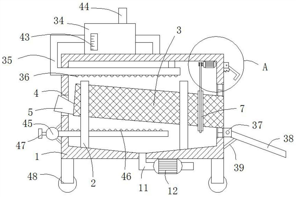 Water cooling mechanism for producing medical PVC plastic particles