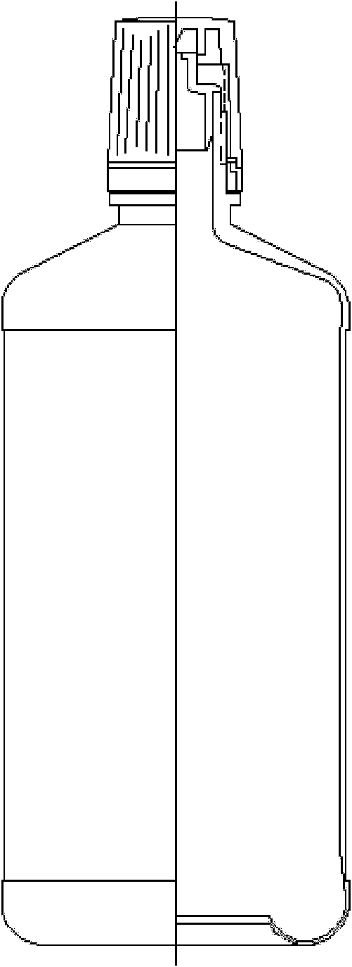 Container for preventing microbial contamination after contact lens care solution is unsealed and preparation method thereof