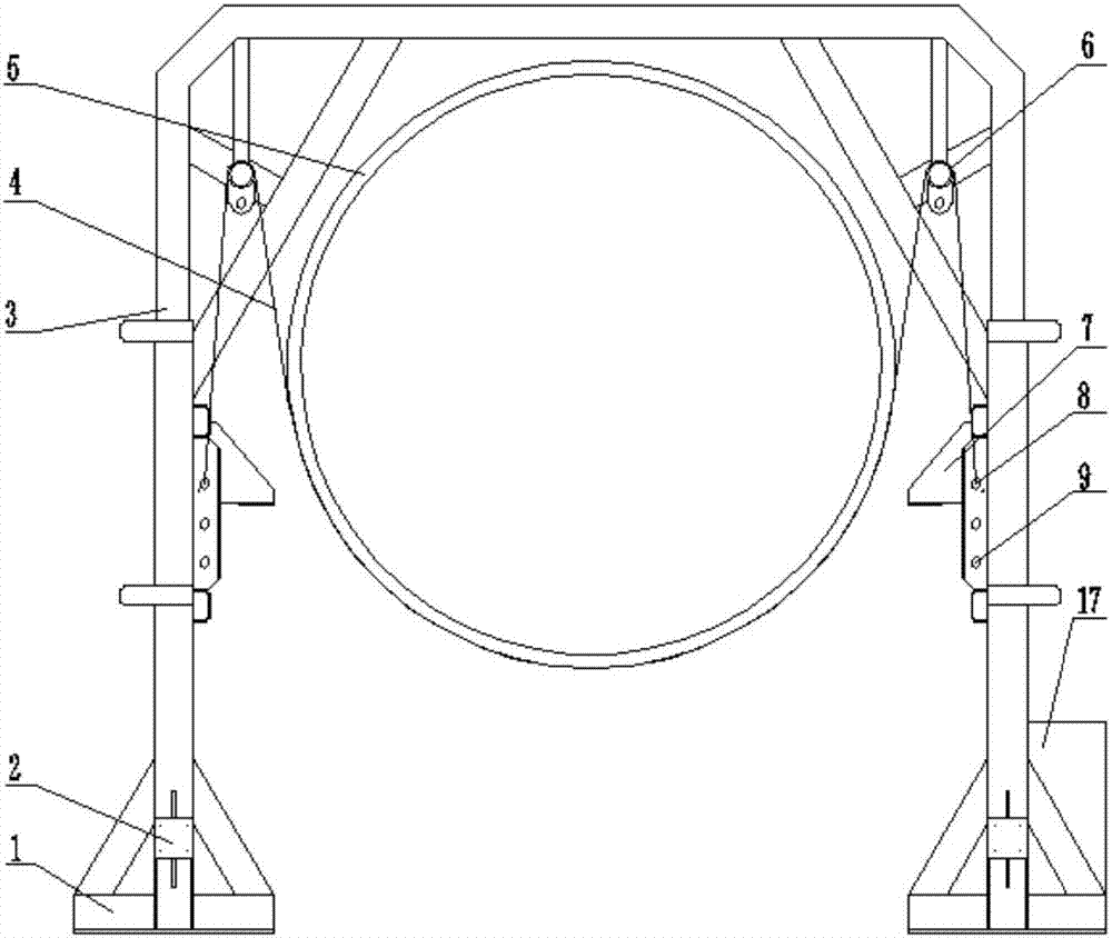 Self-walking gantry lifting device