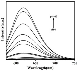 Preparation method and application of pH fluorescence sensor