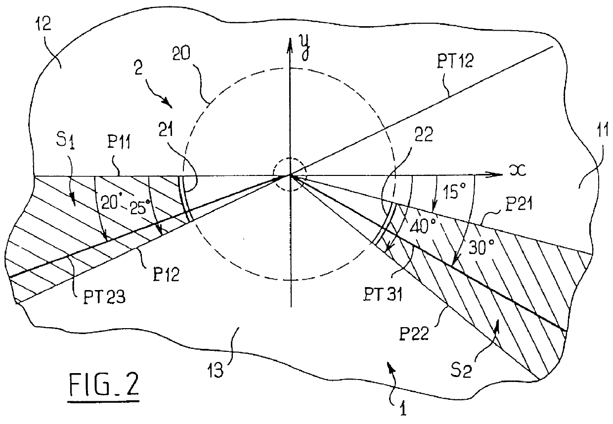 Motor vehicle headlamp having a discharge lamp with masks and a multi-zone reflector