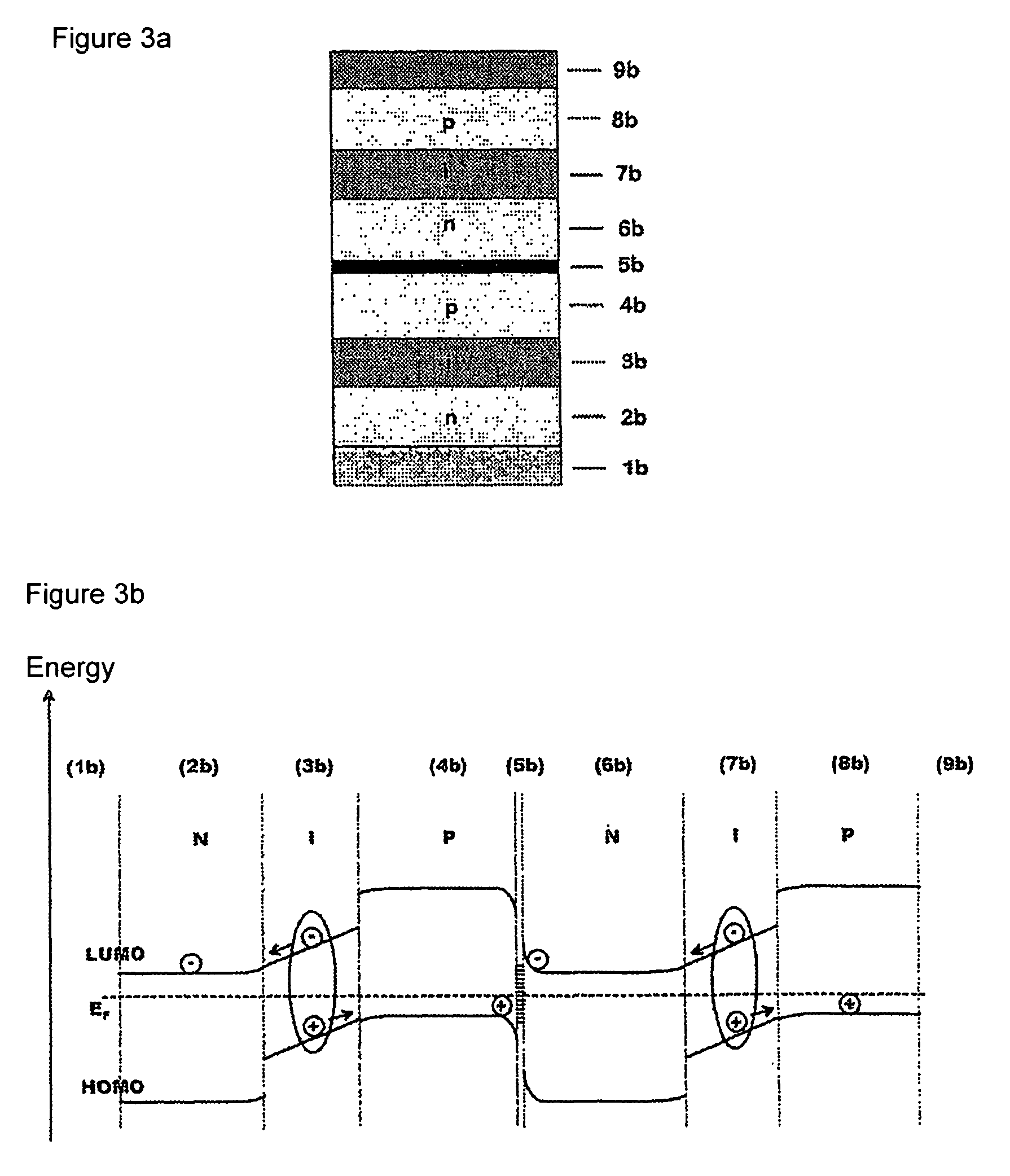 Photoactive component with organic layers