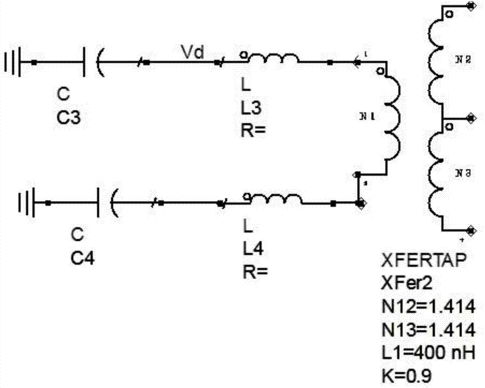 Gaussian even pulse high-current high-power broadband power line injection coupling network and construction method thereof