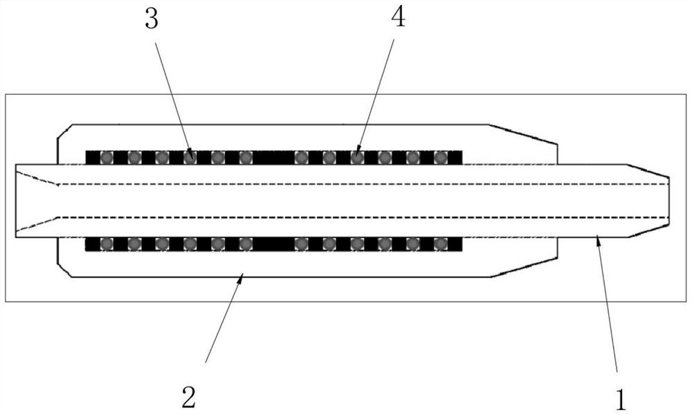 Ultra-short radius horizontal well deflecting and stabilizing device and construction method