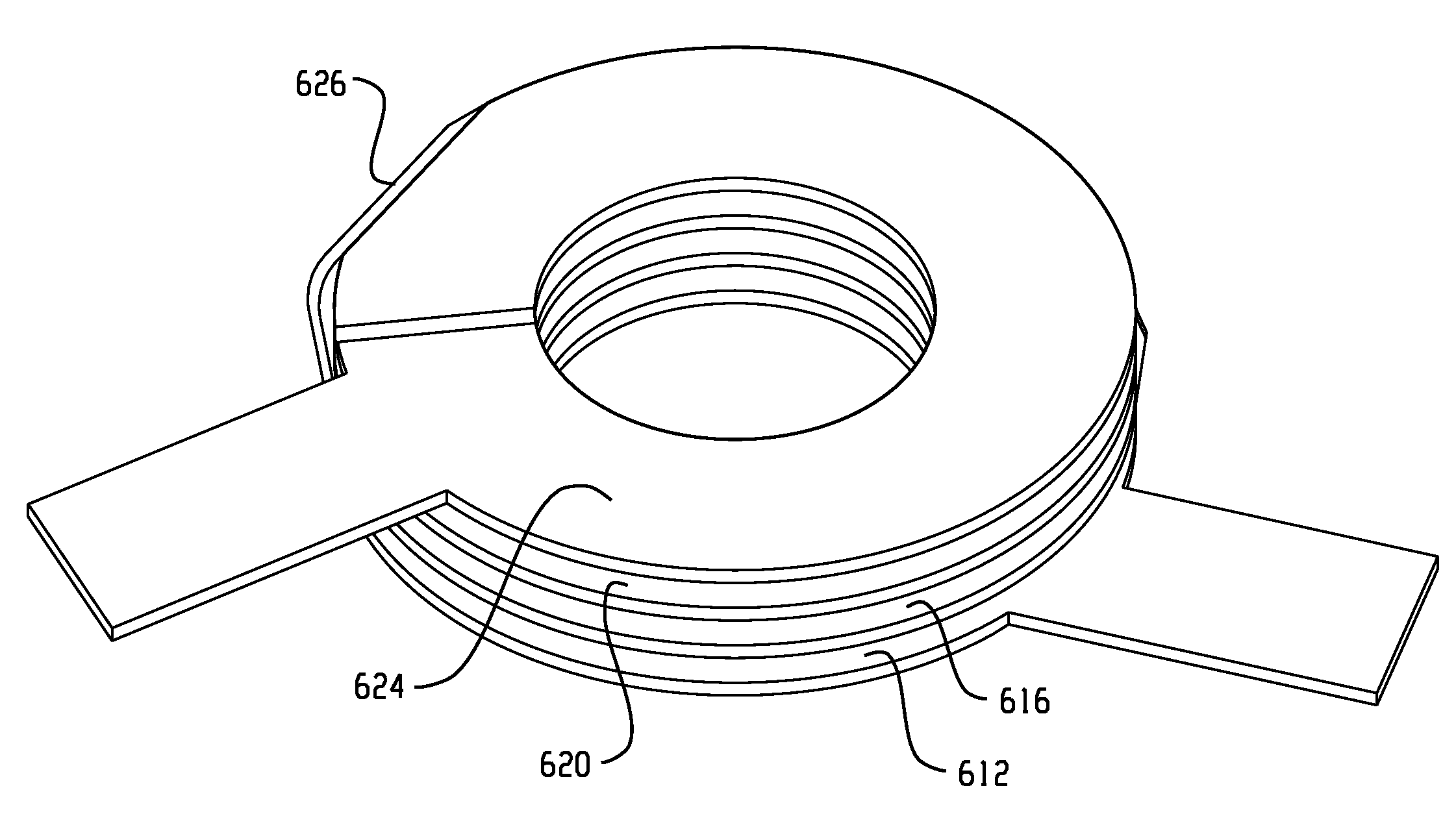 Induction coil without a weld