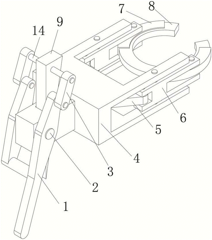 Self-locking type banana ear and ear rod clamping device