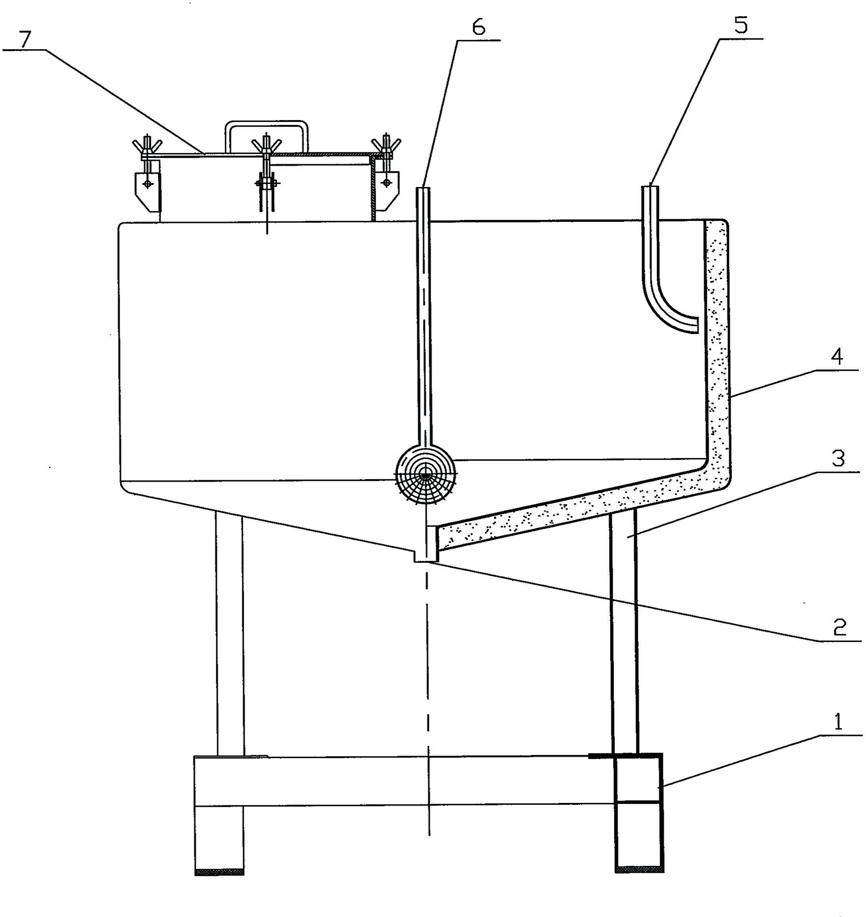 Mobile tobacco charging bucket with electronic tag and operating method for charging bucket