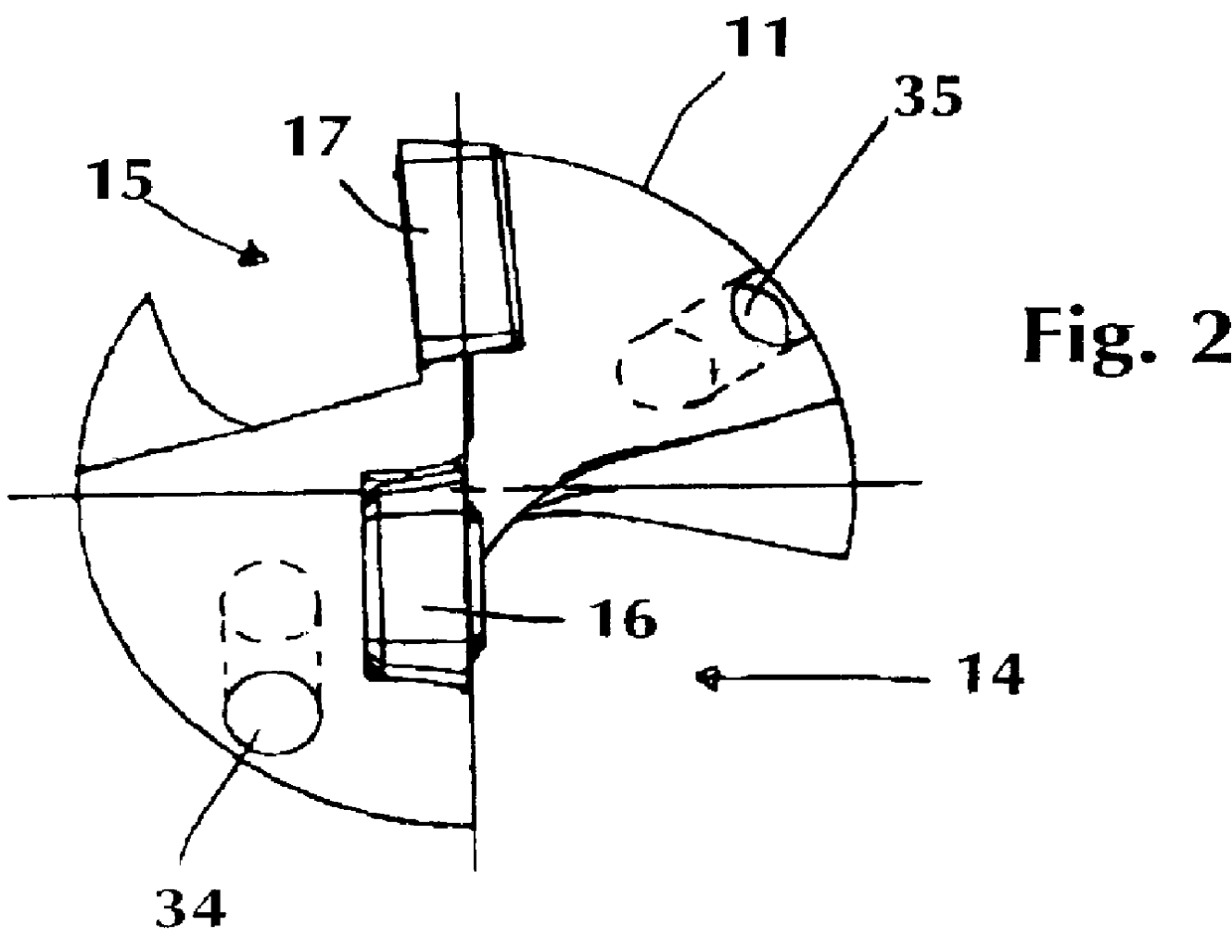 Drill having radially overlapping indexable cutting inserts