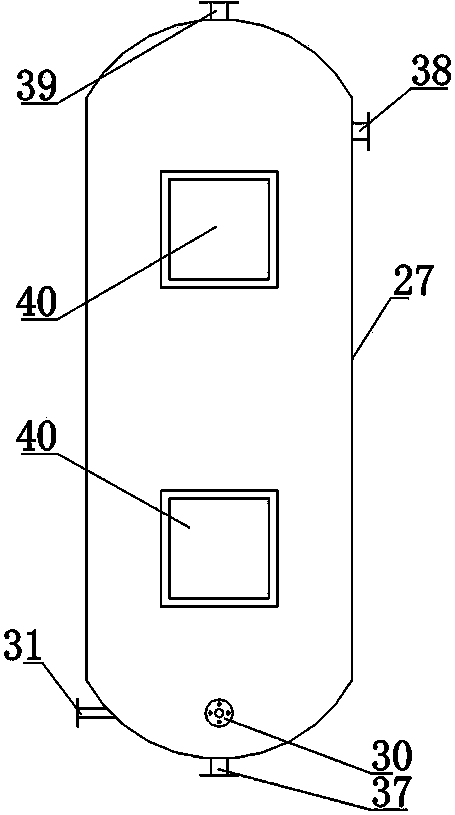 Electrolytic manganese wastewater ion exchange treatment system adopting aeration type ion exchange devices