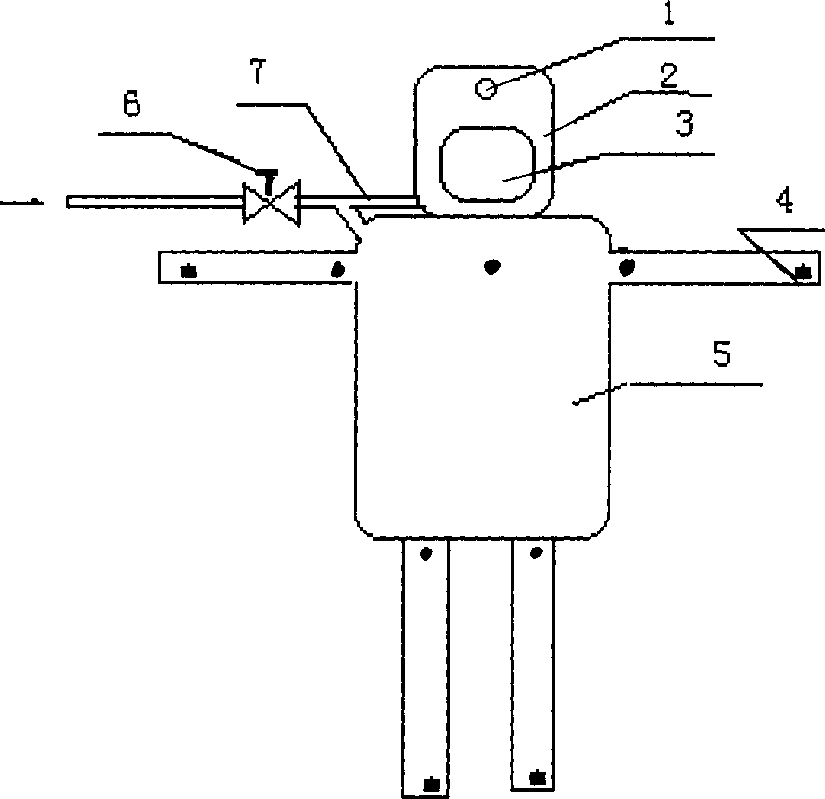 Positive ventilated body separating system