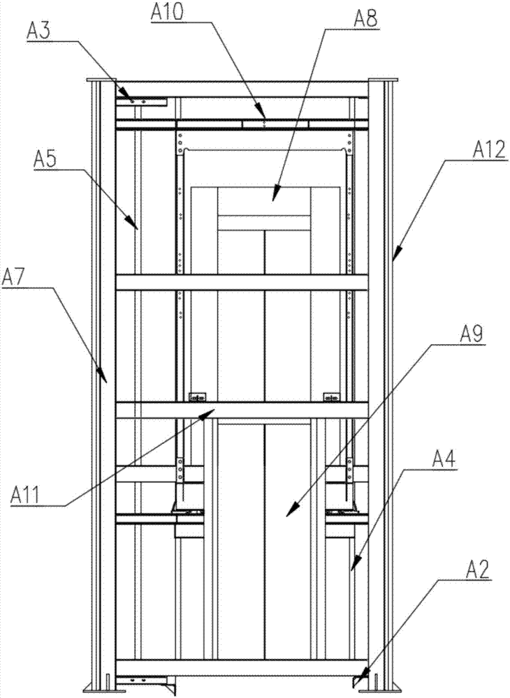 Integral fast-assembly type steel-structure elevator