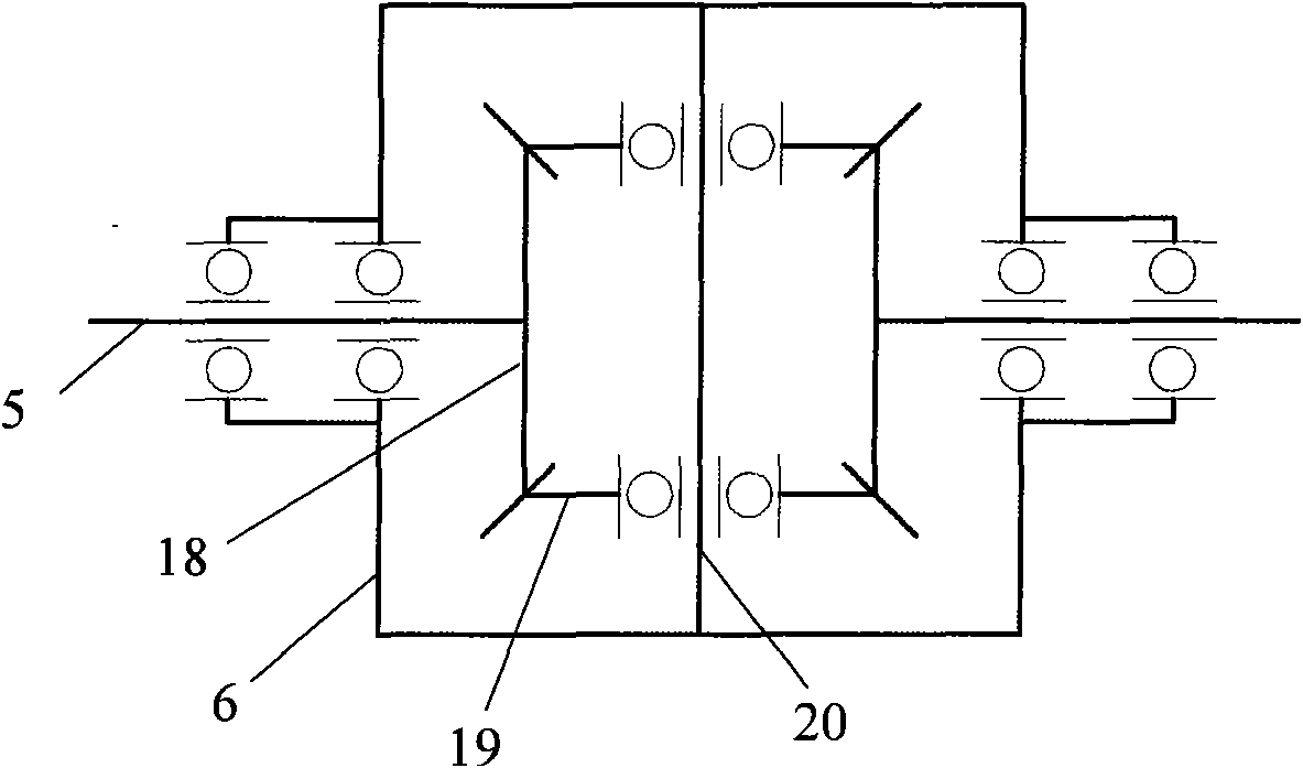 Rocker type four-wheel robot