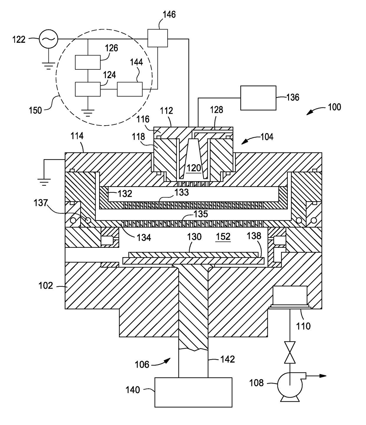 Particle generation suppressor by DC bias modulation