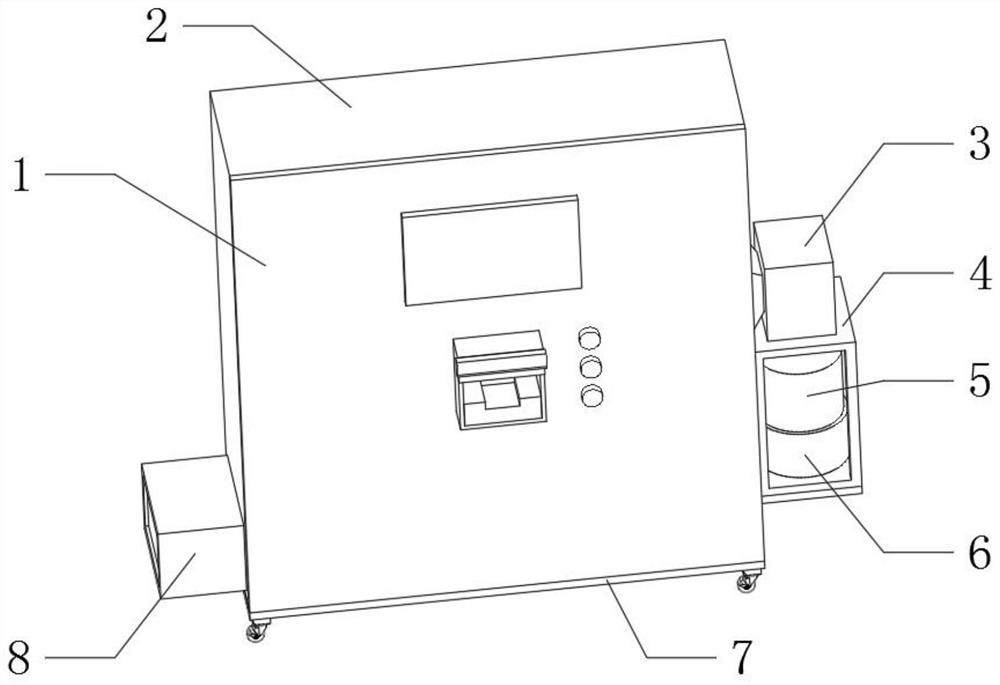 Wood sculpture storage device with protection function