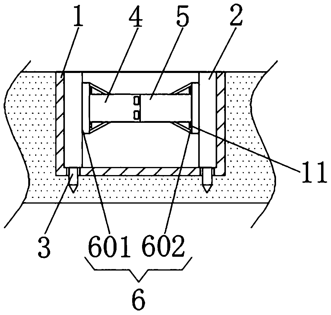 Foundation pit drilling pile steel supporting structure