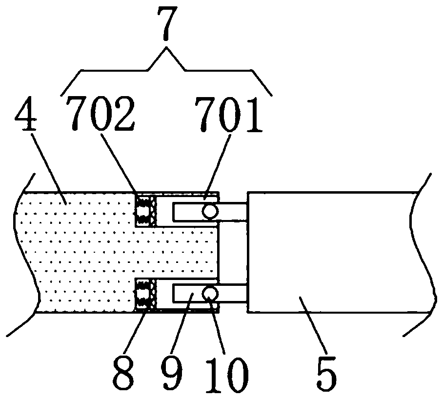 Foundation pit drilling pile steel supporting structure