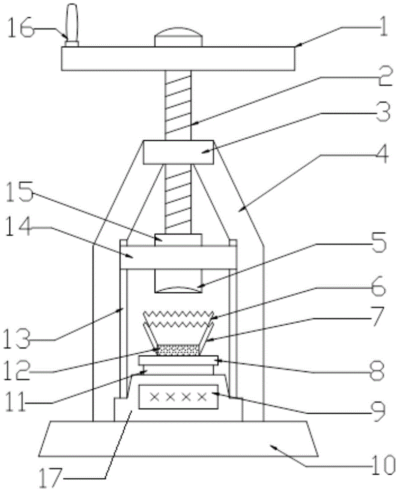 Portable powder compact stacking molding device and application thereof