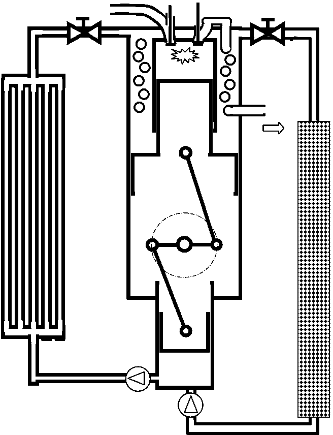 Solar vehicle power source with medium heat absorption resilience internal combustion engine