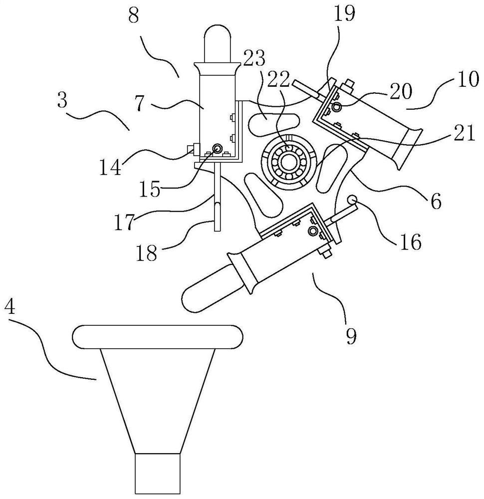 Feeding system for glass bottle production