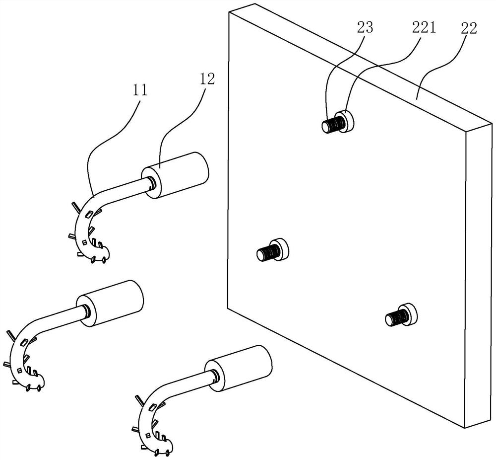 Wall connecting device used for industrial factory building outer wall scaffold and use method thereof