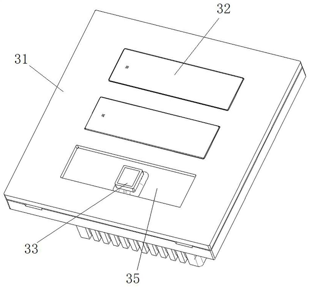 Key structure and intelligent switch using same