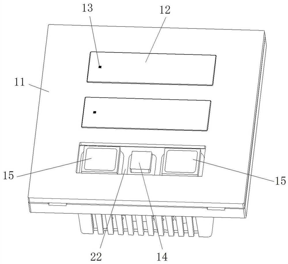 Key structure and intelligent switch using same