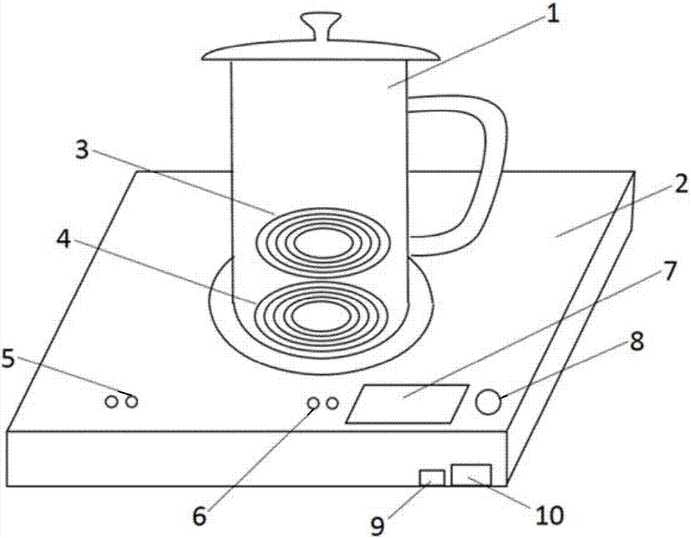 Multifunctional wireless charging teacup