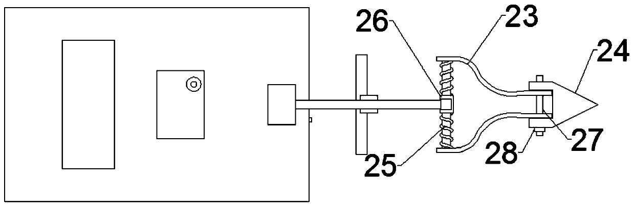 Channel excavating device for agricultural irrigation